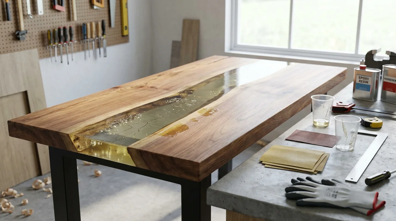 10 Erreurs de Débutant qui Ruinent votre Table Rivière Époxy