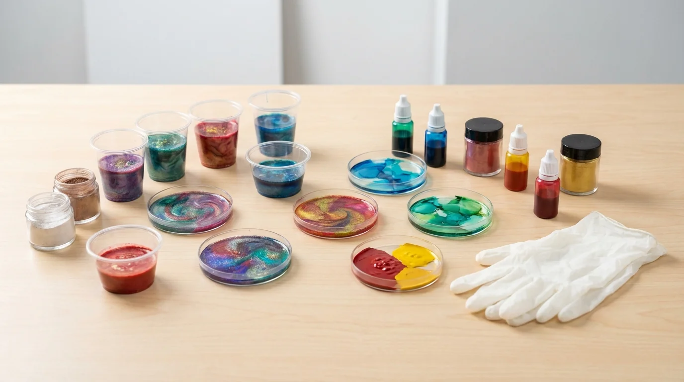 Pigments et Colorants pour Résine Époxy : Guide Complet des Effets et Techniques