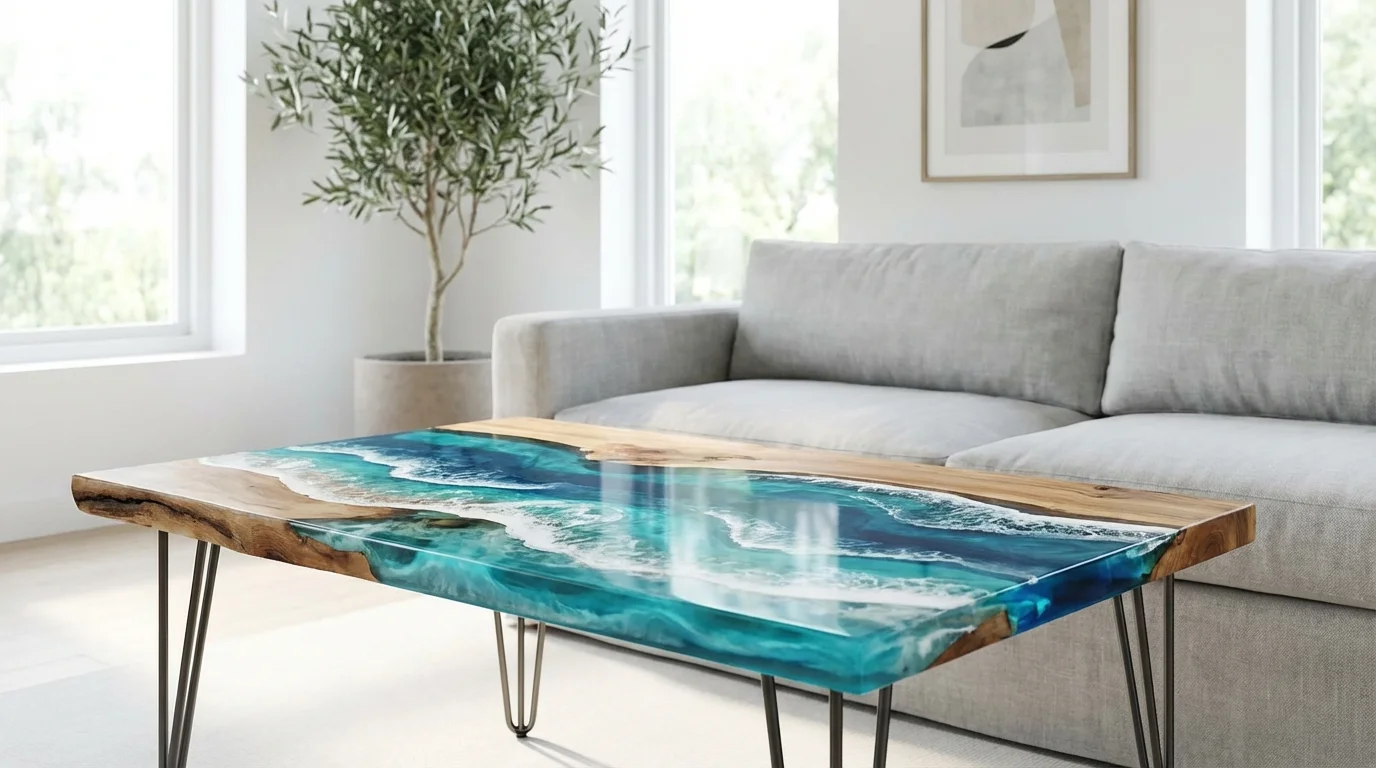Table Rivière Effet Océan et Vagues : Tutoriel et Inspiration 2026