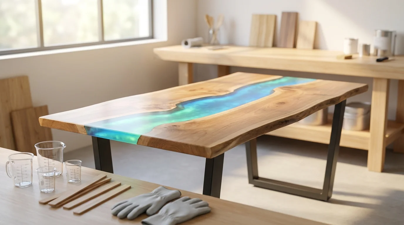 Table rivière phosphorescente : Guide complet pour une création lumineuse